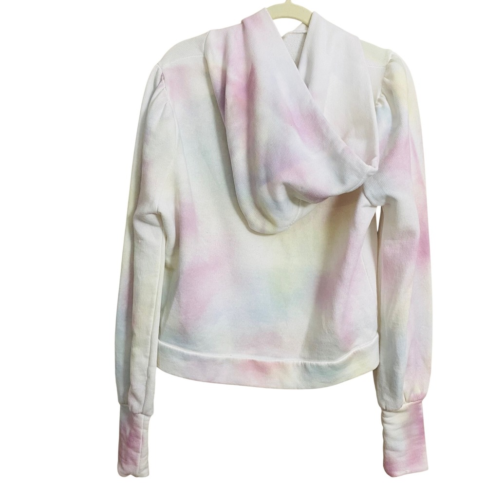 LoveShackFancy Lissete Pullover Hoodie in Neon Pastel Tie Dye Size‎ Small - Picture 7 of 11